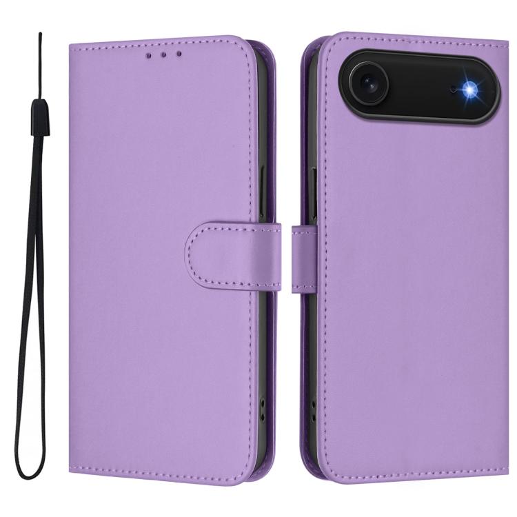 スキンフィール無地レザースマホケースストラップ付き、iPhone Air用、iPhone 16 Pro Max用