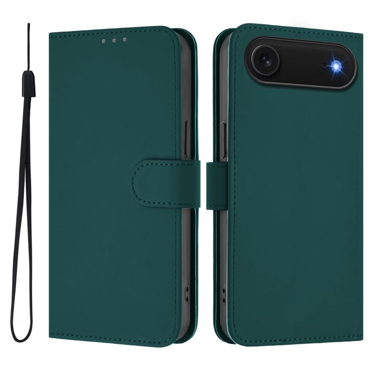 スキンフィール無地レザースマホケースストラップ付き、iPhone Air用、iPhone 16 Pro Max用