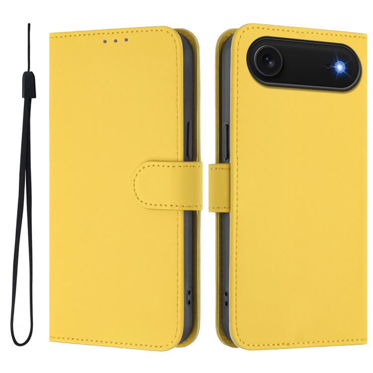 スキンフィール無地レザースマホケースストラップ付き、iPhone Air用、iPhone 16 Pro Max用