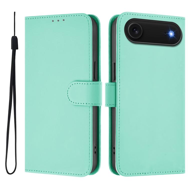 スキンフィール無地レザースマホケースストラップ付き、iPhone Air用、iPhone 16 Pro Max用