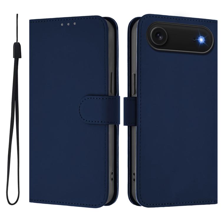 スキンフィール無地レザースマホケースストラップ付き、iPhone Air用、iPhone 16 Pro Max用