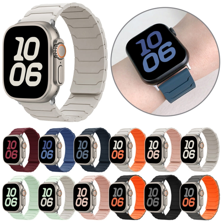 マグネティックシリコンウォッチバンド、Apple Watch 46mm / 49mm / 45mm / 44mm 用、Apple Watch 42mm / 41mm / 40mm / 38mm 用