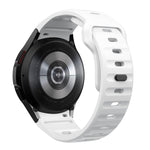 ウェーブテクスチャーリバースバックルシリコンウォッチバンド、Samsung Galaxy Watch 7 / 6 / 5 / 4用
