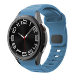 ウェーブテクスチャーリバースバックルシリコンウォッチバンド、Samsung Galaxy Watch 7 / 6 / 5 / 4用