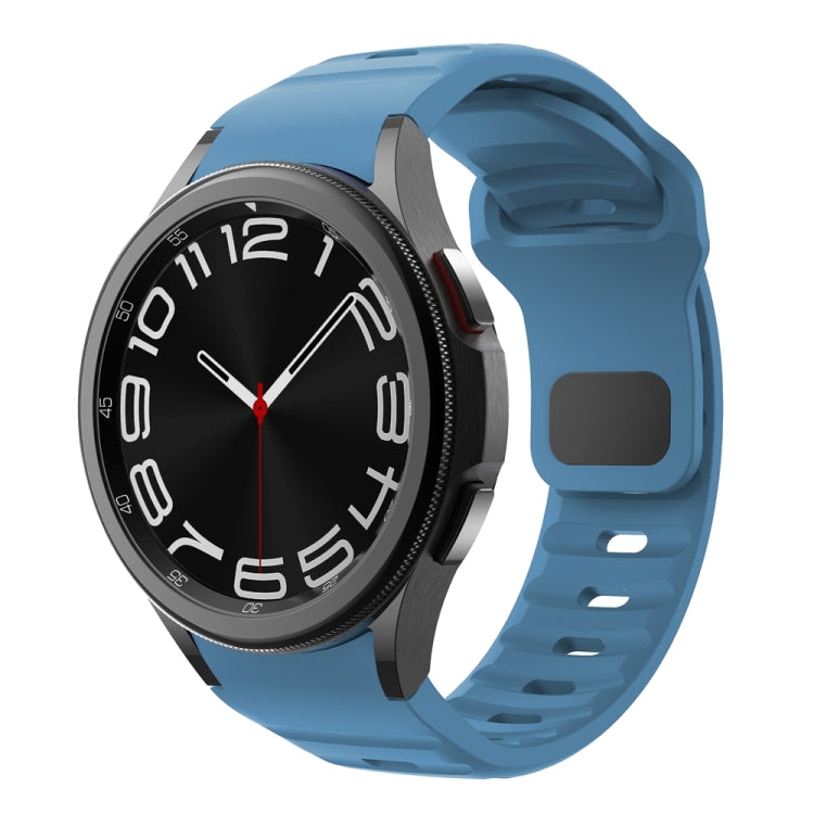 ウェーブテクスチャーリバースバックルシリコンウォッチバンド、Samsung Galaxy Watch 7 / 6 / 5 / 4用