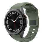 ウェーブテクスチャーリバースバックルシリコンウォッチバンド、Samsung Galaxy Watch 7 / 6 / 5 / 4用