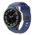 ウェーブテクスチャーリバースバックルシリコンウォッチバンド、Samsung Galaxy Watch 7 / 6 / 5 / 4用