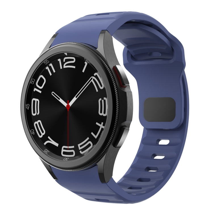 ウェーブテクスチャーリバースバックルシリコンウォッチバンド、Samsung Galaxy Watch 7 / 6 / 5 / 4用