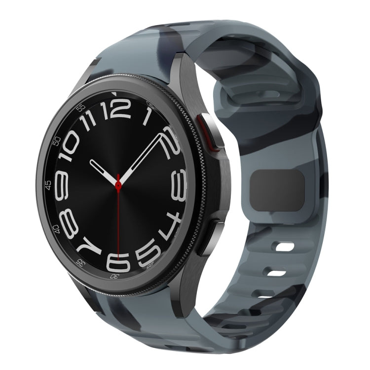ウェーブテクスチャーリバースバックルシリコンウォッチバンド、Samsung Galaxy Watch 7 / 6 / 5 / 4用