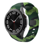 ウェーブテクスチャーリバースバックルシリコンウォッチバンド、Samsung Galaxy Watch 7 / 6 / 5 / 4用