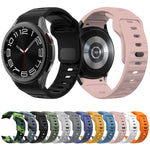 ウェーブテクスチャーリバースバックルシリコンウォッチバンド、Samsung Galaxy Watch 7 / 6 / 5 / 4用