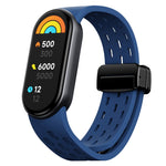 Magnetic Folding Buckle Silicone Watch Band, For Xiaomi Smart Band 9