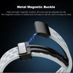 Magnetic Folding Buckle Silicone Watch Band, For Xiaomi Smart Band 9