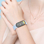 Magnetic Folding Buckle Silicone Watch Band, For Xiaomi Smart Band 9