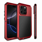 RedPepperトリプルプルーフメタルスマホケース、iPhone 17 Pro Max用、iPhone 17 Pro用、iPhone 17用、iPhone Air用、iPhone 16 Pro Max用、iPhone 16 Pro用、iPhone 16 Plus用、iPhone 16用