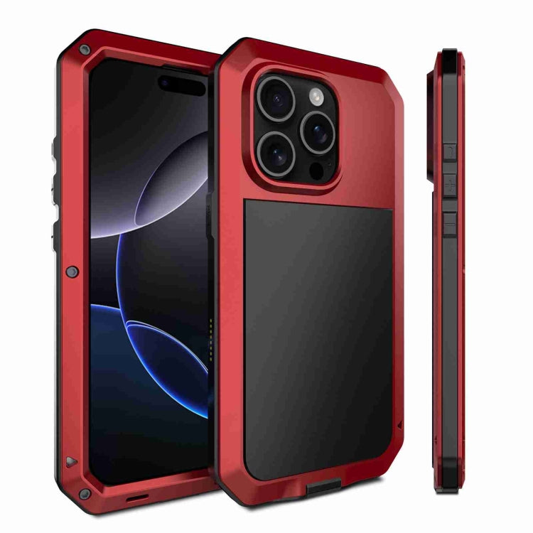 RedPepperトリプルプルーフメタルスマホケース、iPhone 17 Pro Max用、iPhone 17 Pro用、iPhone 17用、iPhone Air用、iPhone 16 Pro Max用、iPhone 16 Pro用、iPhone 16 Plus用、iPhone 16用