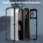 RedPepperトリプルプルーフメタルスマホケース、iPhone 17 Pro Max用、iPhone 17 Pro用、iPhone 17用、iPhone Air用、iPhone 16 Pro Max用、iPhone 16 Pro用、iPhone 16 Plus用、iPhone 16用
