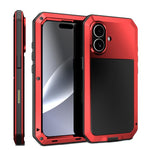 RedPepperトリプルプルーフメタルスマホケース、iPhone 17 Pro Max用、iPhone 17 Pro用、iPhone 17用、iPhone Air用、iPhone 16 Pro Max用、iPhone 16 Pro用、iPhone 16 Plus用、iPhone 16用