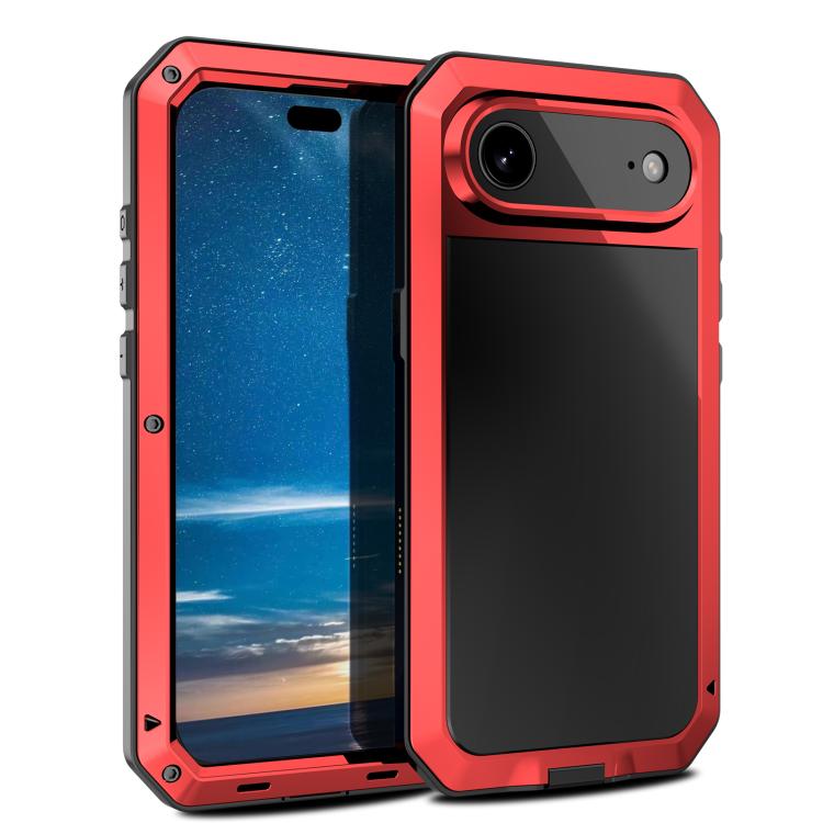 RedPepperトリプルプルーフメタルスマホケース、iPhone 17 Pro Max用、iPhone 17 Pro用、iPhone 17用、iPhone Air用、iPhone 16 Pro Max用、iPhone 16 Pro用、iPhone 16 Plus用、iPhone 16用