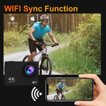 I5-361 2.0インチ IPS HDスクリーン 広角 4K WiFi アクションカメラ、I5-361 リモコン付き、I5-361 リモコンなし