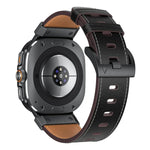 メカスタイルレザー時計バンド、Samsung Galaxy Watch Ultra 47mm / Ultra 2025用