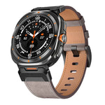 メカスタイルレザー時計バンド、Samsung Galaxy Watch Ultra 47mm / Ultra 2025用
