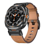メカスタイルレザー時計バンド、Samsung Galaxy Watch Ultra 47mm / Ultra 2025用