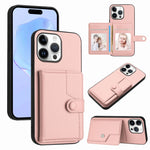 ボタンカードバッグRFID防盗スマホケース、iPhone 17 Pro Max用、iPhone 17 Pro用、iPhone 17用、iPhone Air用、iPhone 16 Pro Max用、iPhone 16 Pro用、iPhone 16 Plus用、iPhone 16用
