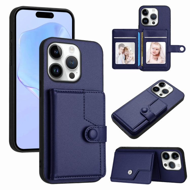 ボタンカードバッグRFID防盗スマホケース、iPhone 17 Pro Max用、iPhone 17 Pro用、iPhone 17用、iPhone Air用、iPhone 16 Pro Max用、iPhone 16 Pro用、iPhone 16 Plus用、iPhone 16用
