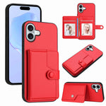 ボタンカードバッグRFID防盗スマホケース、iPhone 17 Pro Max用、iPhone 17 Pro用、iPhone 17用、iPhone Air用、iPhone 16 Pro Max用、iPhone 16 Pro用、iPhone 16 Plus用、iPhone 16用