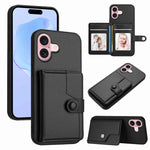 ボタンカードバッグRFID防盗スマホケース、iPhone 17 Pro Max用、iPhone 17 Pro用、iPhone 17用、iPhone Air用、iPhone 16 Pro Max用、iPhone 16 Pro用、iPhone 16 Plus用、iPhone 16用