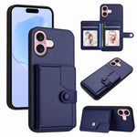 ボタンカードバッグRFID防盗スマホケース、iPhone 17 Pro Max用、iPhone 17 Pro用、iPhone 17用、iPhone Air用、iPhone 16 Pro Max用、iPhone 16 Pro用、iPhone 16 Plus用、iPhone 16用