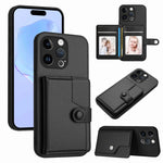 ボタンカードバッグRFID防盗スマホケース、iPhone SE 2022 / 2020用、iPhone 13 Pro Max用、iPhone 13 Pro用、iPhone 13用、iPhone 13 mini用、iPhone 12用、iPhone 12 Pro Max用、iPhone 12 Pro用
