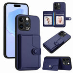 ボタンカードバッグRFID防盗スマホケース、iPhone SE 2022 / 2020用、iPhone 13 Pro Max用、iPhone 13 Pro用、iPhone 13用、iPhone 13 mini用、iPhone 12用、iPhone 12 Pro Max用、iPhone 12 Pro用
