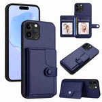 ボタンカードバッグRFID防盗スマホケース、iPhone SE 2022 / 2020用、iPhone 13 Pro Max用、iPhone 13 Pro用、iPhone 13用、iPhone 13 mini用、iPhone 12用、iPhone 12 Pro Max用、iPhone 12 Pro用