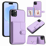 ボタンカードバッグRFID防盗スマホケース、iPhone 12 mini用、iPhone 11 Pro Max用、iPhone 11用、iPhone 11 Pro用、iPhone XS / X用、iPhone XR用、iPhone XS Max用、iPhone 8 Plus / 7 Plus用