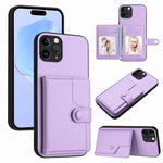 ボタンカードバッグRFID防盗スマホケース、iPhone 12 mini用、iPhone 11 Pro Max用、iPhone 11用、iPhone 11 Pro用、iPhone XS / X用、iPhone XR用、iPhone XS Max用、iPhone 8 Plus / 7 Plus用