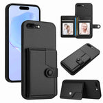 ボタンカードバッグRFID防盗スマホケース、iPhone 12 mini用、iPhone 11 Pro Max用、iPhone 11用、iPhone 11 Pro用、iPhone XS / X用、iPhone XR用、iPhone XS Max用、iPhone 8 Plus / 7 Plus用