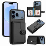 ボタンカードバッグRFID防盗スマホケース、iPhone 17 Pro Max用、iPhone 17 Pro用、iPhone 17用、iPhone Air用、iPhone 16 Pro Max用、iPhone 16 Pro用、iPhone 16 Plus用、iPhone 16用