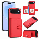 ボタンカードバッグRFID防盗スマホケース、iPhone 17 Pro Max用、iPhone 17 Pro用、iPhone 17用、iPhone Air用、iPhone 16 Pro Max用、iPhone 16 Pro用、iPhone 16 Plus用、iPhone 16用