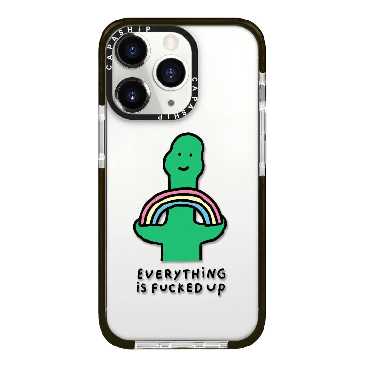 Simple Illustration Pattern Full Coverage Phone Case, For iPhone 11 Pro