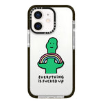 Simple Illustration Pattern Full Coverage Phone Case, For iPhone 12