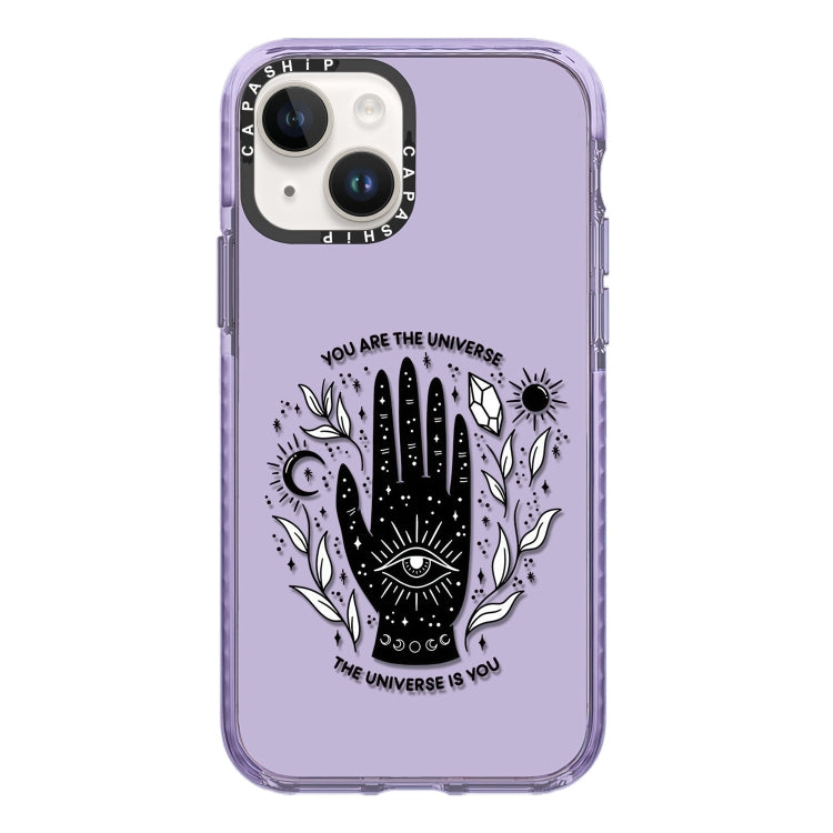 Simple Illustration Pattern Full Coverage Phone Case, For iPhone 14 Plus