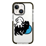 Simple Illustration Pattern Full Coverage Phone Case, For iPhone 15