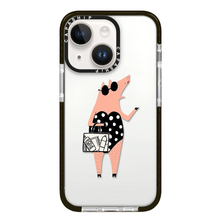 Simple Illustration Pattern Full Coverage Phone Case, For iPhone 15