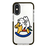 Simple Illustration Pattern Full Coverage Phone Case, For iPhone X / XS