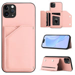 スキンフィール4カードスロット付きリストストラップ付き電話ケース、iPhone 12 mini用、iPhone 11 Pro Max用、iPhone 11用、iPhone 11 Pro用、iPhone X / XS用、iPhone XR用、iPhone XS Max用、iPhone 7 Plus / 8 Plus用