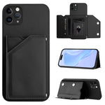 スキンフィール4カードスロット付きリストストラップ付き電話ケース、iPhone 12 mini用、iPhone 11 Pro Max用、iPhone 11用、iPhone 11 Pro用、iPhone X / XS用、iPhone XR用、iPhone XS Max用、iPhone 7 Plus / 8 Plus用