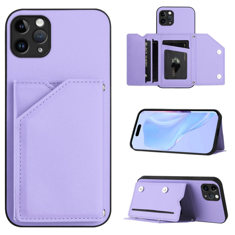 スキンフィール4カードスロット付きリストストラップ付き電話ケース、iPhone 12 mini用、iPhone 11 Pro Max用、iPhone 11用、iPhone 11 Pro用、iPhone X / XS用、iPhone XR用、iPhone XS Max用、iPhone 7 Plus / 8 Plus用