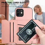 スキンフィール4カードスロット付きリストストラップ付き電話ケース、iPhone 12 mini用、iPhone 11 Pro Max用、iPhone 11用、iPhone 11 Pro用、iPhone X / XS用、iPhone XR用、iPhone XS Max用、iPhone 7 Plus / 8 Plus用